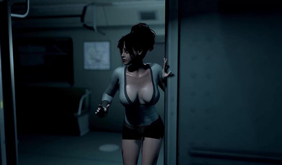 Evil monster rapes a brunette in the subway