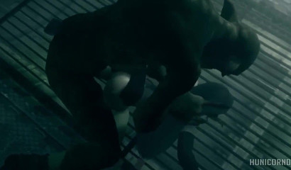 Big monster rapes Final Fantasy girl Tifa Lockhart