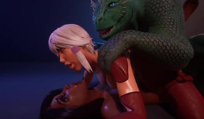 Animated 3d porn orgy with monsters and girls