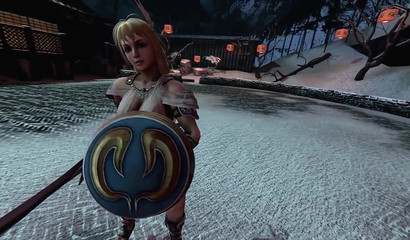 A blonde warrior sat on her face and makes her lick the pussy of a defeated adversary