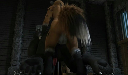 Sly Fox Fucked Chained Wolf In Animated BDSM