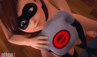3d bitch Helen Parr fucks with a thug, porn The Incredibles
