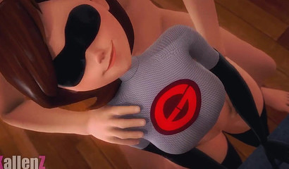 3d bitch Helen Parr fucks with a thug, porn The Incredibles