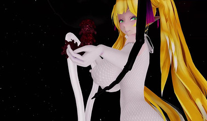 Huge Fly Cock Penetrating Blonde Animated Pussy