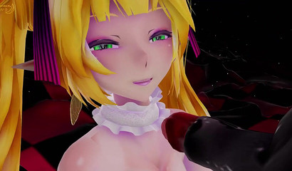 Huge Fly Cock Penetrating Blonde Animated Pussy