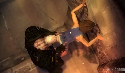 Agent Jill Valentine from Resident Evil raped by an evil monster