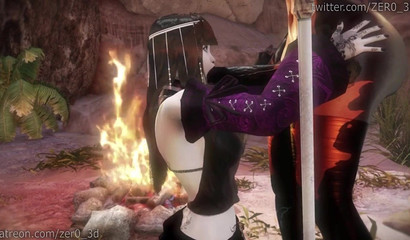 Elf shemale raping poor girl's pussy in hot porn cartoon