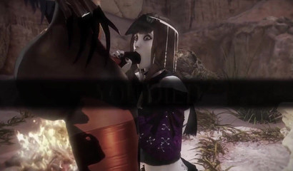 Elf shemale raping poor girl's pussy in hot porn cartoon