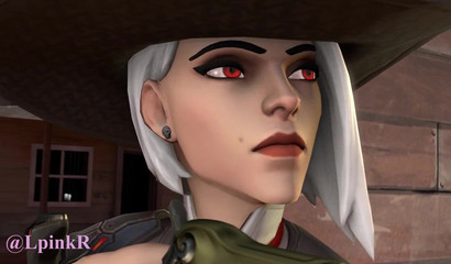 Overwatch Blonde Ashe Ow Sucks Cowboy Big Cock