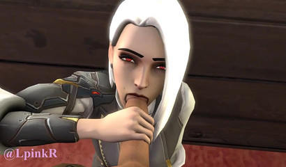 Overwatch Blonde Ashe Ow Sucks Cowboy Big Cock