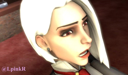 Overwatch Blonde Ashe Ow Sucks Cowboy Big Cock