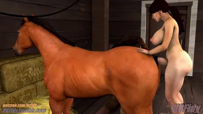 408px x 229px - Busty shemale fucked a huge horse cock