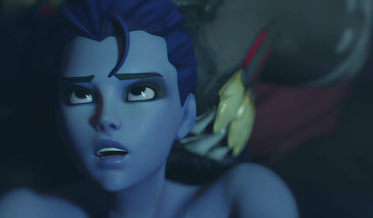 Doomfist from Overwatch video game rips Widowmaker's ass