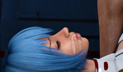 Japanese pussy bent over doggy style and fucked by hard cock in porn cartoon