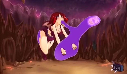 Ghosts, demons and monsters fuck an insatiable sexy girl