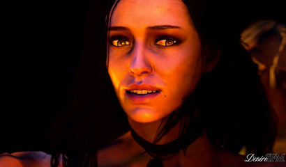 Animated 3D porn The Witcher with Geralt and Yennefer