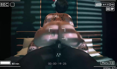 She rides cock like a horsewoman, fat brunette Mei from Overwatch