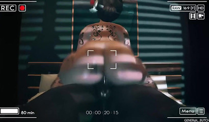 She rides cock like a horsewoman, fat brunette Mei from Overwatch