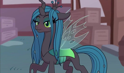 Cartoon pony rides pussy and gets creampied