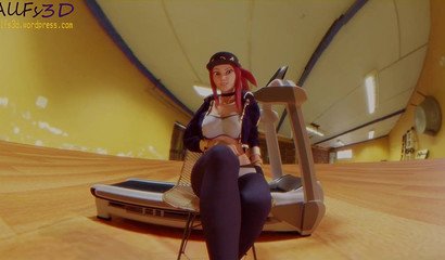 Hot POV foot fetish with League of Legends Akali