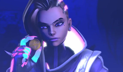 Creamy pussy Sombra after sex with futa D.Va