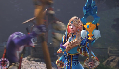 Redhead slut Lyralei from Dota 2 has sex for gold