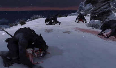 Gang rape of girls by evil werewolves