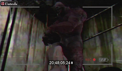 Hard rape of Jill Valentine by a huge monster