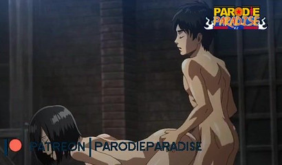 Busty anime girl fucked in the ass and brought to orgasm