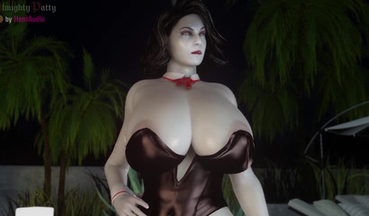 Exciting cock handjob from Lady Dimitrescu