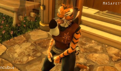 Busty Master Tigress rides cock and has an orgasm