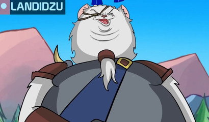 The villain's cock penetrates the mouth of the blonde Lux from League of Legends