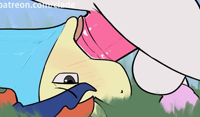 Ponies Keldeo and Galarian and their anal copulation in nature