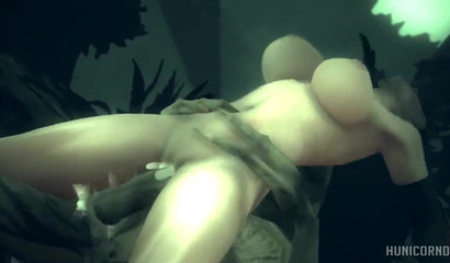 I'm in pain! 3d monster mercilessly rapes the pussy of a defenseless girl