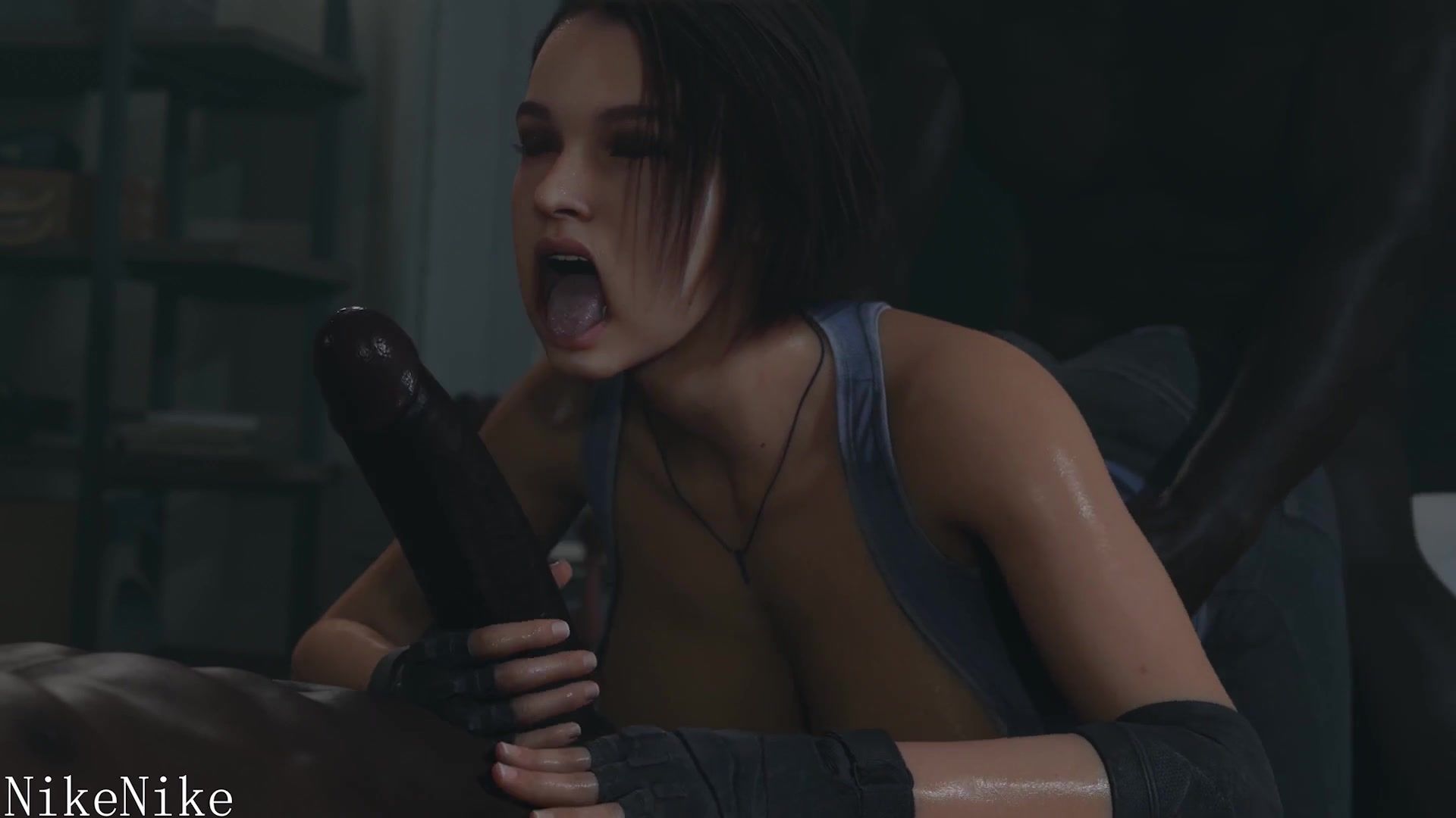 La BBC déchire la chatte de Jill Valentine dans le porno Resident Evil image