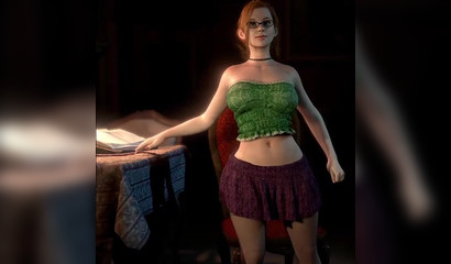 Sexy stripper in stockings dances for you in hot 3d porn