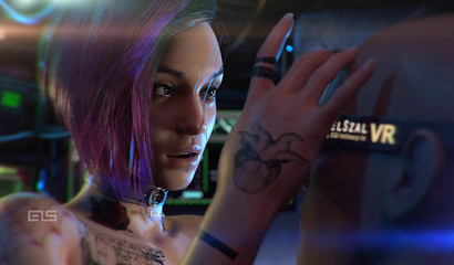 Girl Judy Alvarez from the game Cyberpunk 2077 jumps on a dick and gets an orgasm