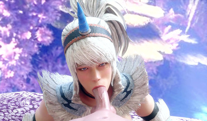 Beautiful swallow blowjob from sexy queen Kirin