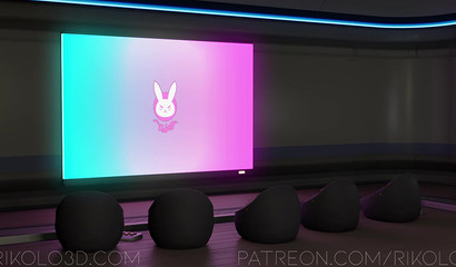 Muscular futa bitch Brigitte fuck in asshole sexy D.Va