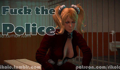 Cops with futanari cocks fucked cute thief in prison