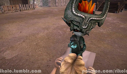 Dwarf with black futa-dick fuck in mouth Ilia from "Legend of Zelda"