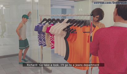 Married MILF Cora fucks a stranger in a clothing store