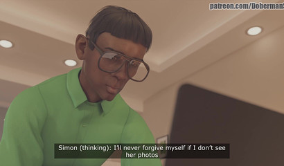 Modest black IT-specialist fucked with a long cock a busty client Diana