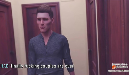 Athletic blonde in leggings Sindy cheats on boyfriend with neighbor