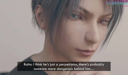 Girl killer in the uniform of a maid fucks with a black man