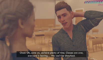 Sexy student cheats on her boyfriend with a classmate