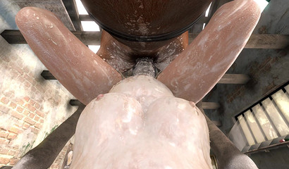 Big dick horse fills Lara Croft's big asshole with cum