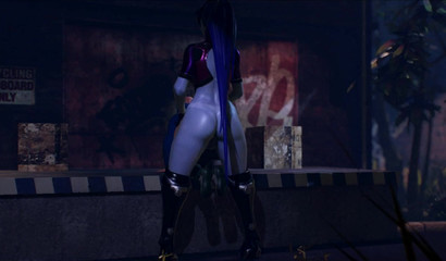 Witwenmacherin mit futa-Schwanz fickt outdoor ihren größten Fan