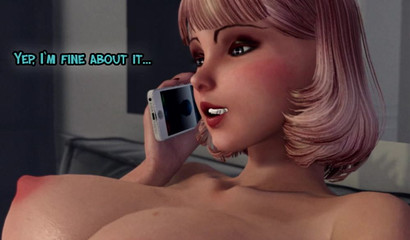 Sexy mommy with futanari cock have anal sex with young son