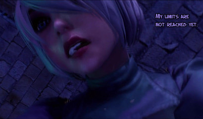 Two sexy futanari-girs fucks in a dirty alley midnight